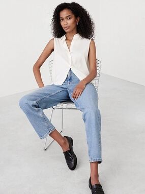 Banana Republic Silky Collared Top - Sleeveless